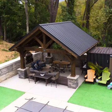 16×16 Backyard Pavilion in West Mifflin PA