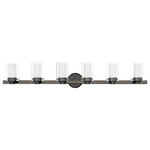 Livex Lighting - Livex Lighting 15456-46 Manhattan - Six Light Bath Vanity - Mounting Direction: Up/Down  ShManhattan Six Light  Polished Black ChromUL: Suitable for damp locations Energy Star Qualified: n/a ADA Certified: n/a  *Number of Lights: Lamp: 6-*Wattage:60w Candelabra Base bulb(s) *Bulb Included:No *Bulb Type:Candelabra Base *Finish Type:Polished Black Chrome