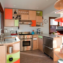 orange kitchens