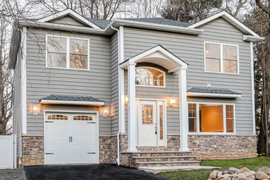 Contemporary exterior home idea in New York