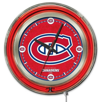 Montreal Canadiens Neon Clock
