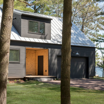 Entry and Garage With a View