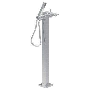 Single Handle Stand Alone Tub Filler With Hand Held Sprayer, Honourable Series
