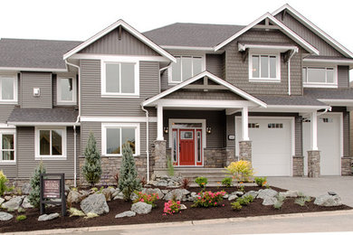 Transitional exterior home idea in Vancouver
