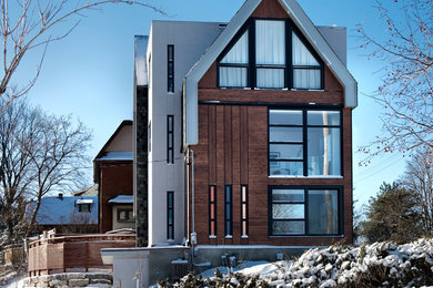 Inspiration for an exterior home remodel in Ottawa