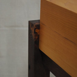 Cedar Night Stand with Aluminum Inlay - Products