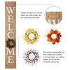 60"H Fall Wooden "WELCOME" Porch Sign With Wreath