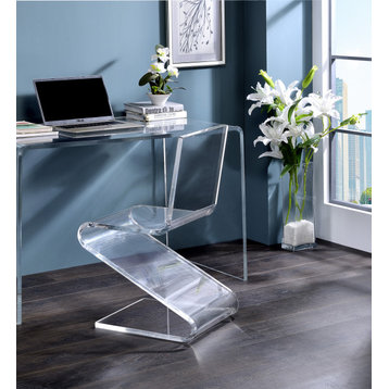 A La Carte Acrylic Z Chair, Clear