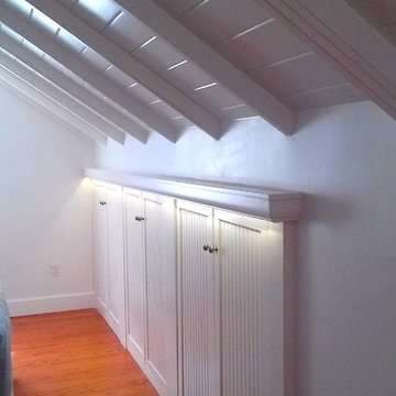 Closets in Eaves of Master Bedroom