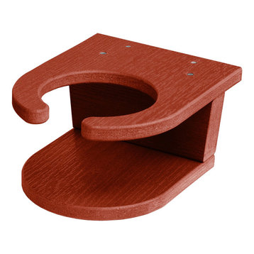 Easy-add Cup Holder, Rustic Red