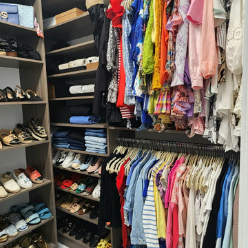 Closet Organizing - Walk-in Closet