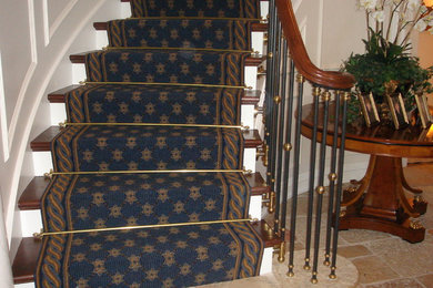 Custom Bordered Stairs & Hallways