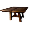 Hawthorne Reclaimed Barnwood Square Table, Provincial, 66x66, 4  Leaves