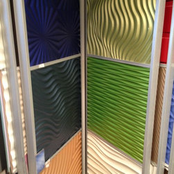 3D mdf wall panels and leather panels - Wallpaper