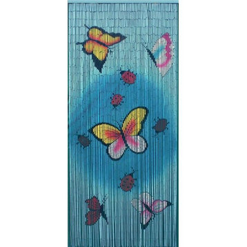 Bamboo54  Butterflies Single Curtain Panel
