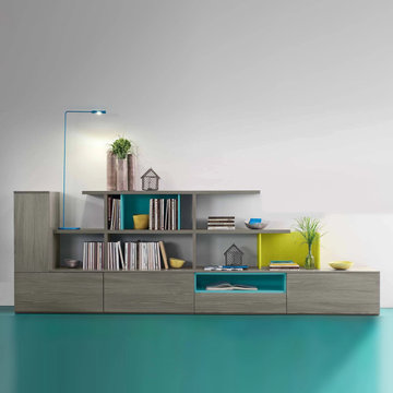 Loto Flowers TV media unit sideboard by Mobilstella