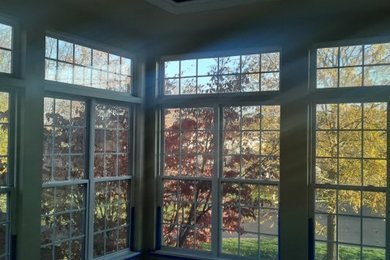 Before and After Sunroom Painting