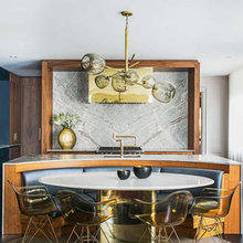 kitchen island and table