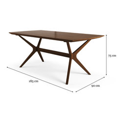 Elizabeth Dining Table and 8x Espen Dining Chairs - Kitchen And Dining Furniture
