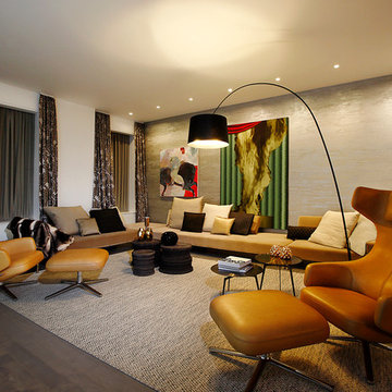 "Entertainment Living Room" designed by ddc for Sony 4K Ultra Short Throw Projec