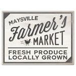 DDCG - Farmer's Market Sign 30x40 Canvas Wall Art - With a touch of rustic, a dash of industrial, and a pinch of modern elegance, this wall art helps you create a warm and welcoming space in your home. Digitally printed on demand with custom-developed inks, this  design displays vibrant colors proven not to fade over extended periods of time. The result is a beautiful piece of artwork worthy of showcasing in your home.
