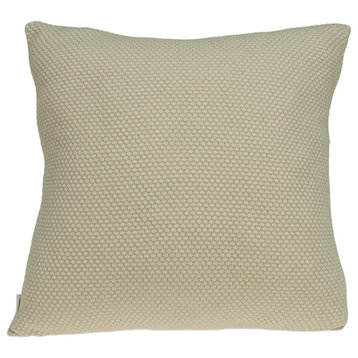 20" X 7" X 20" Beautiful Transitional Tan Pillow Cover With Poly Insert