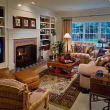 Family Room fireplace wall