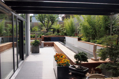 Photo of a contemporary patio in Glasgow.