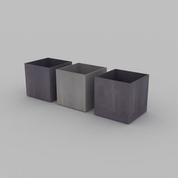 concrete planters by Concrete Shop.NYC,NY. - Outdoor Pots And Planters