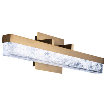 Modern Forms WS-62021 Minx 21"W LED Bath Bar - Aged Brass