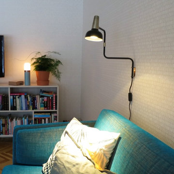 Renovera ytskikt, ny möblering, belysning och textil. Villa Norrviken