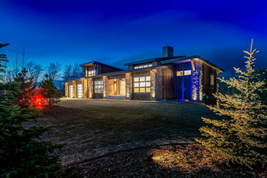 Mountain style exterior home photo in Calgary