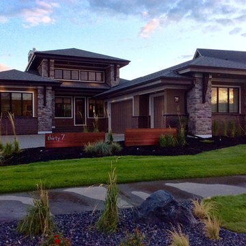 modern house numbers - customer photo