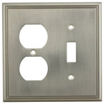 Cosmas - Cosmas Decorative Wall Plates/Outlet Cover, Satin Nickel, 65000 Series - Heavy duty cast metal contruction