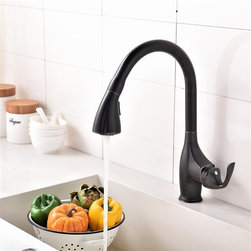 Naples Oil Rubbed Bronze Pullout Kitchen Sink - Kitchen Faucets