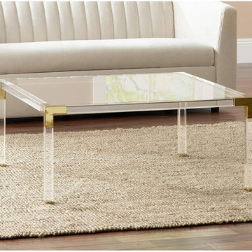 Modern Coffee Tables with Lucite Acrylic Legs