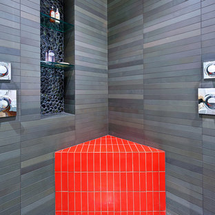 Tile Modern Bathroom Ideas Houzz