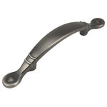 Cosmas - Cabinet Pull, 3" Hole Centers, Antique Silver, Set of 10 - Price is for 10 pulls