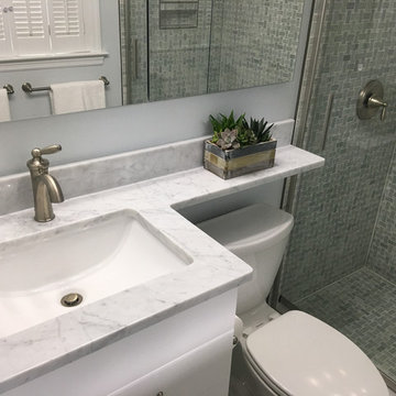 Tiny Master Bath Packed With Tons Of Storage