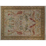 Bareen's Designer Rugs - Bhati Pak-Persian Lucia Lt. Gray/Green Wool Rug - 10'3 x 14'4 - Designed with mesmerizing intricacy and gorgeous color palette, this hand-knotted masterpiece demonstrates the beauty and electrifying thrill of Pak Persian art. These meticulously handcrafted Pak-Persian rug is made with pure wool and features breathtaking traditional and Transitional designs in bold lush color pallet. Known for their intricate designs these rugs are a reproduction of Persian rugs, made in Pakistan with unique Mughal designs. Made by master weavers using the same Persian texture, design and dying technique, we wanted to produce the most significant manifestation of the Persian art, life and culture. This rug is most famous for its exceptional quality, incredible designs, patterns and vibrant rich color. Pak-Persian rugs made with Persian weave with high knot counts, which enables the high intricacy and detail found in the patterns are also referred to as "State of art", each color adds a rich beautiful detail in the artwork of this rug. The design, color and beautiful chromatic composition with a vibrant sheen with traditional and Transitional designs, exude beauty, elegance and quality make this rug a masterpiece of its own.