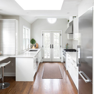 Wrap Around Galley Kitchen | Greenwich Ranch Renovation