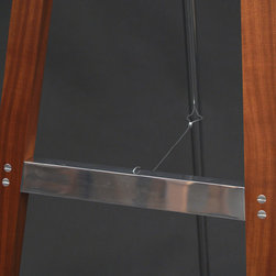Contemporary Easel, Sapele and Aluminum - Picture Frames