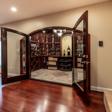 Amazing Basement Remodel, with Irresistible Wine Cellar in Ashburn VA