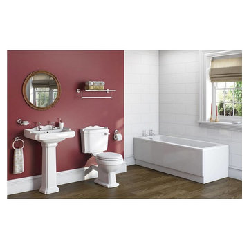 The Bath Co. Winchester bathroom suite with straight bath and taps 1700 x 700