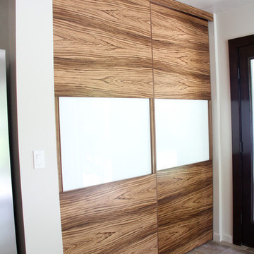 Zebra Wood Sliding Doors