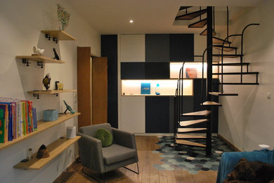Idées déco pour un escalier contemporain.