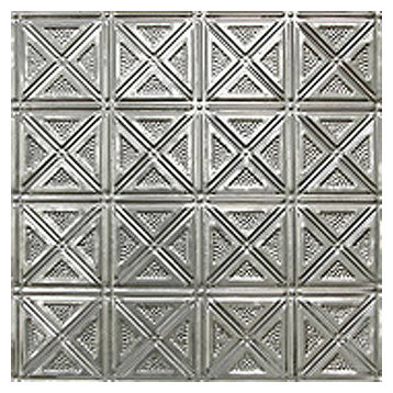 2'x4' Art Deco Tin Ceiling Tile, Set of 10
