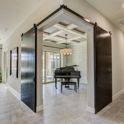 Modern Living Space - Barn Door Hardware