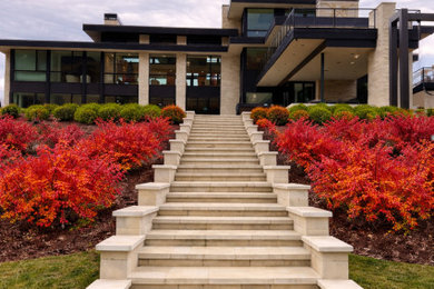 Inspiration for a modern exterior home remodel in Salt Lake City