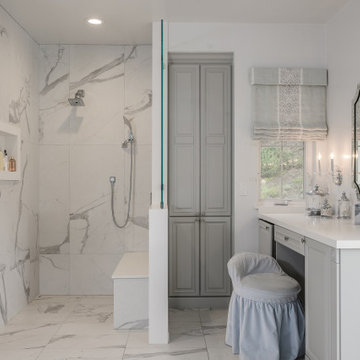 A Neo-Classical Contemporary Spa Bathroom